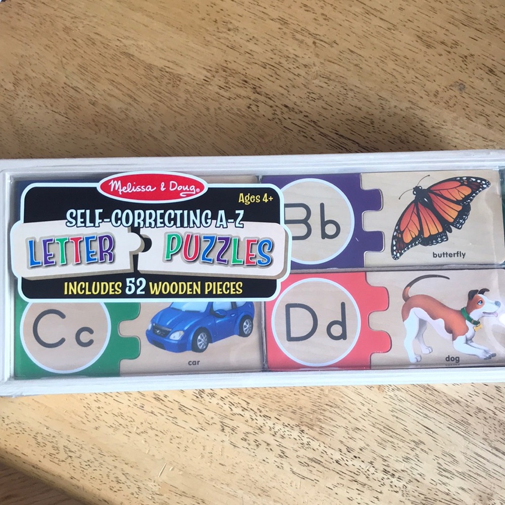 Melissa and Doug Self Correcting A-z Puzzles NEW